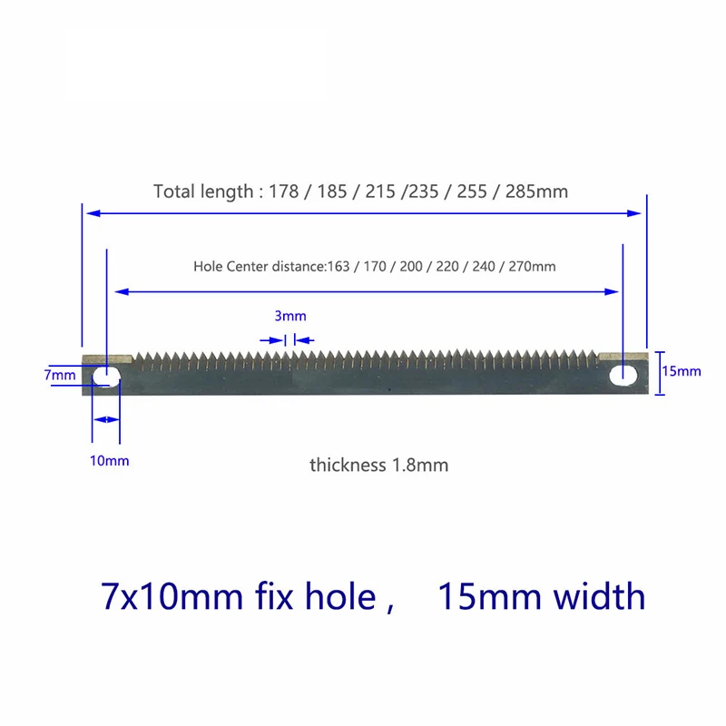 2*Tea Bag Sealing Machine Blade Zip Knife Vertical Packing Machine Knife Packaging Bag Serrated Sealing and Cutting Blade