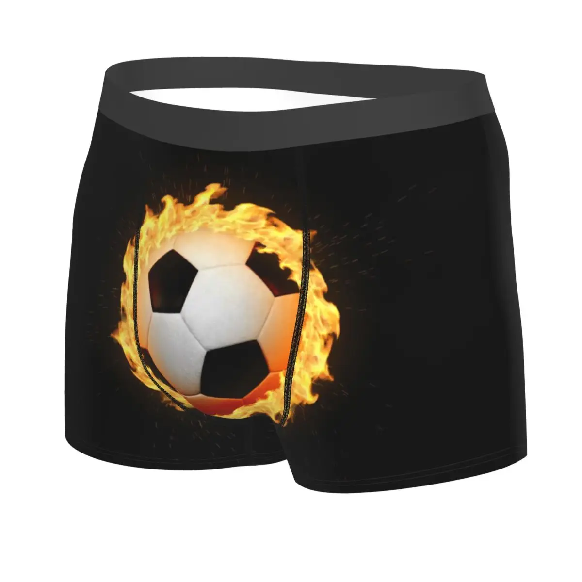 Custom Male Novelty Soccer Balls Lover Football Underwear Sports Gift Boxer Briefs Breathable Shorts Panties Underpants