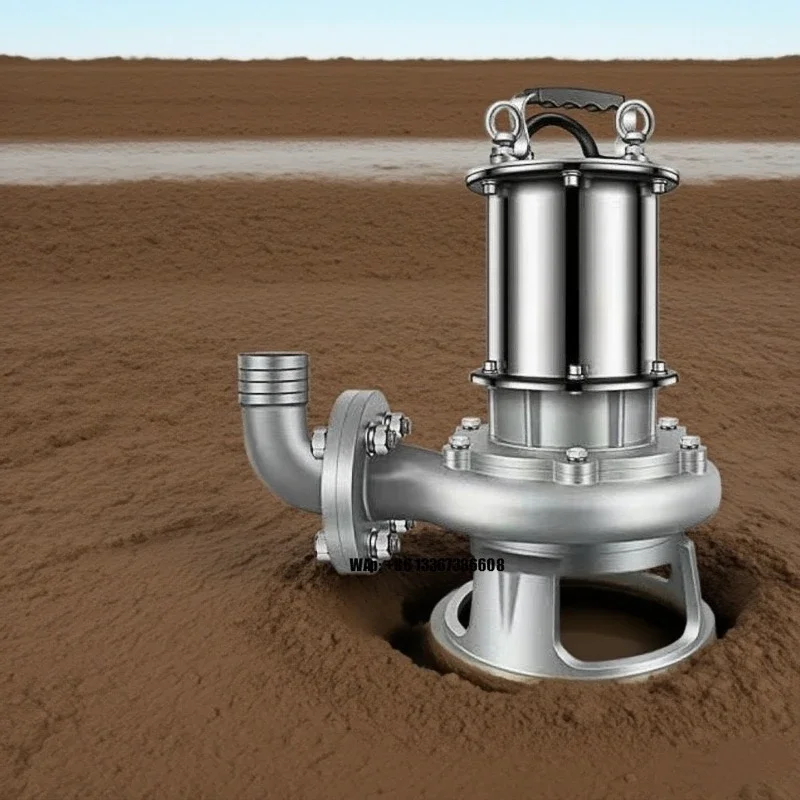 6-inch 7.5kw High Pressure Stainless Steel OEM Customized Support Septic Tank Discharge Fish Pond Sewage Cutting Water Pump