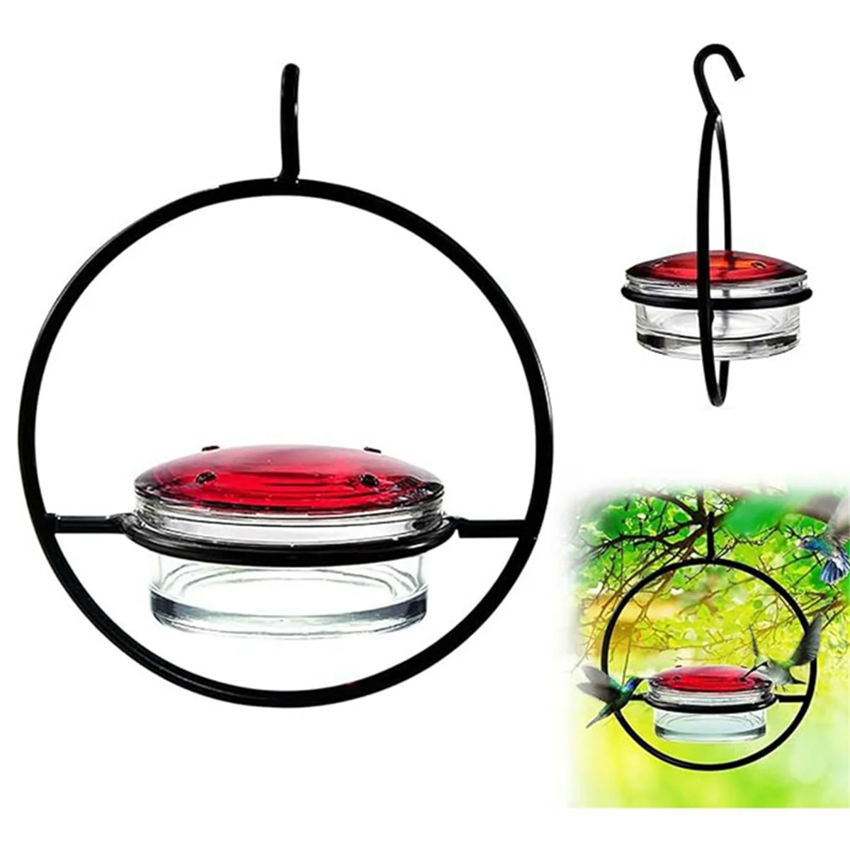 Beautiful Circular Hanging Bird Feeder,Leak Proof Circular Hanging Bird Feeder,Humming Bird