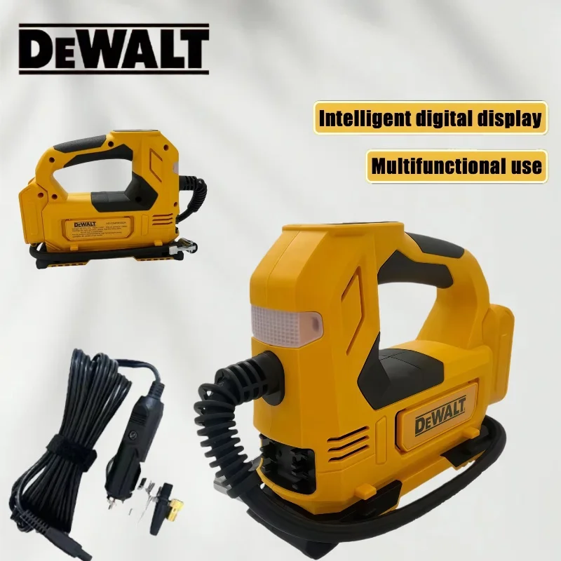 

Dewalt Portable Tire Inflator Air Pump Rechargeable Compressor Digital Cordless Electric Car Tyre Inflator Tools For 20V Battery