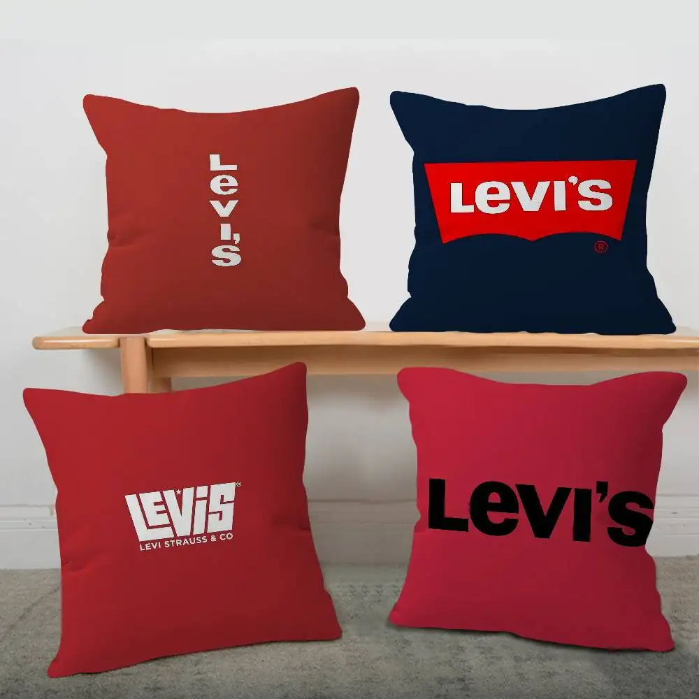 

L-Levis Cartoon Brooches Cushion Cover Decorative Pillow Sofa Home Decor case pillow cases