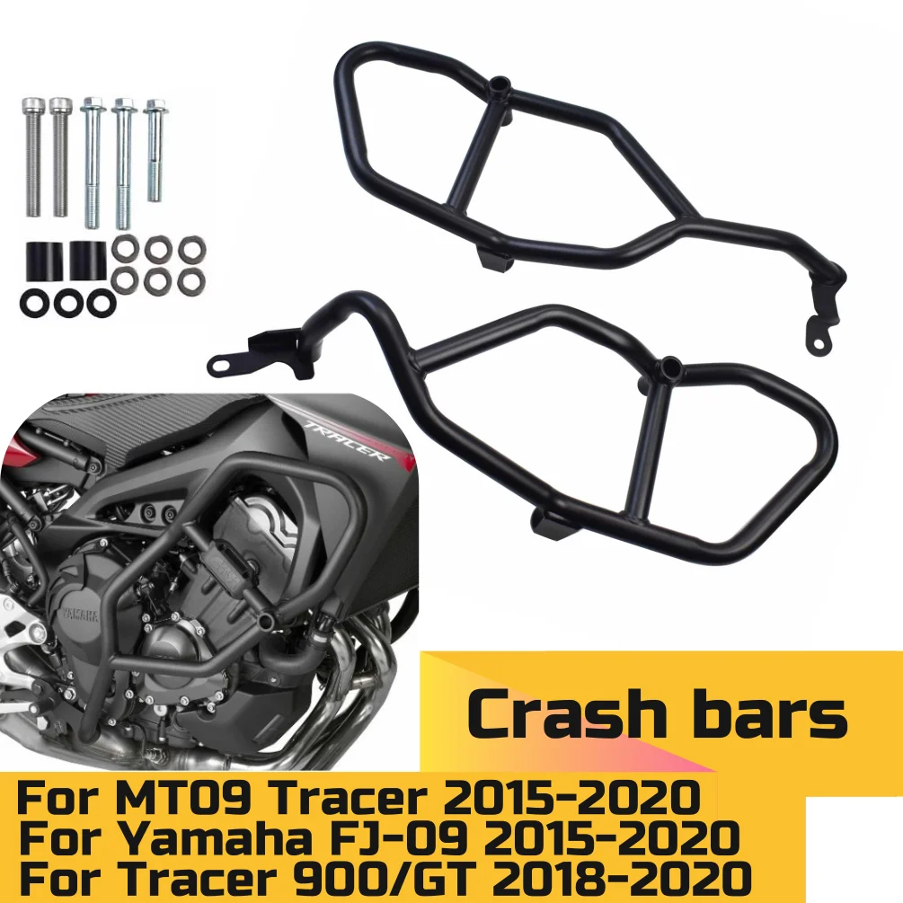 

2018 Tracer900 GT Crash Bars For Yamaha MT09 Tracer 2015-2020 Engine Guard Highway Bumper Motorcycle Falling Frame Protection