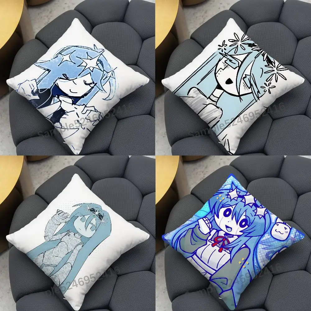 E-Eunoia Frozen Soul Throw Pillows Cover Sofa Couch Pillow Cases for Indoor Home Decor Decorations Living Room Women Bedroom
