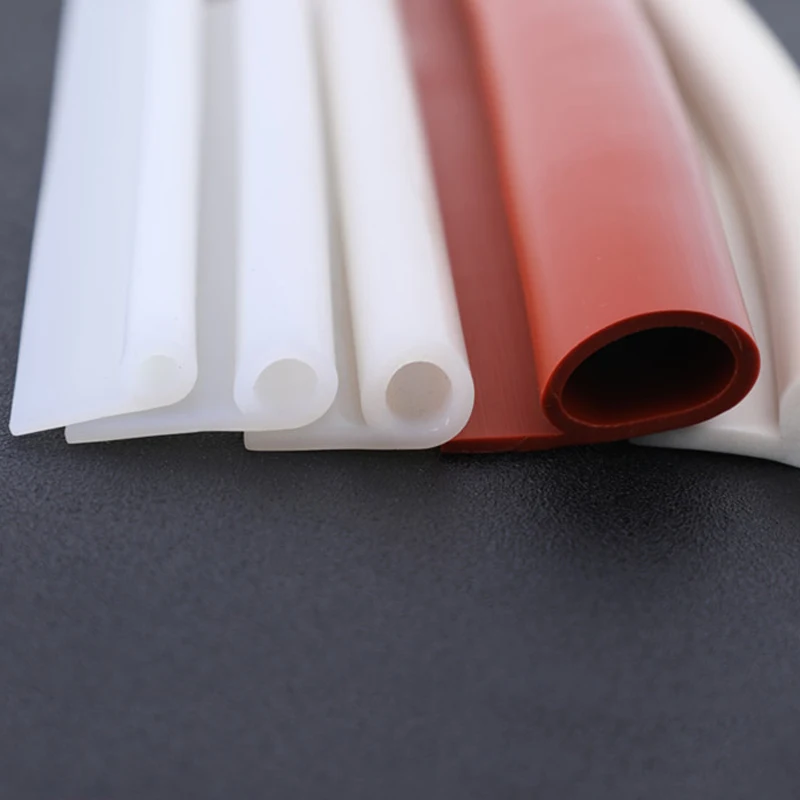 

1 Meter P Type Silicone Sealing Strip High Temperature Resistance Oven Steam Door Seal