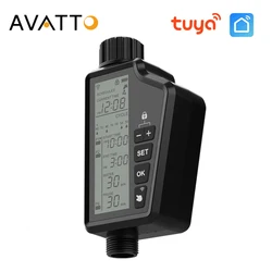 AVATTO Smart Garden Valve Digital Water Timer Programmable Tap Hose Sprinkler Controller Waterproof Auto Irrigation