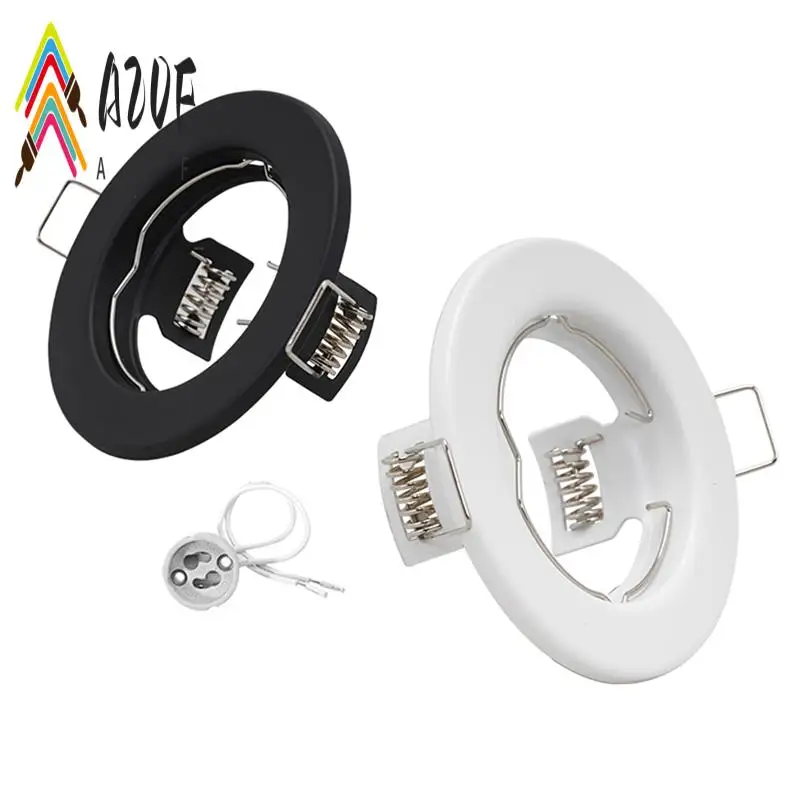 

A20F-6Pcs Down Light Frame Recessed LED Ceiling Fixtures Downlight GU10 MR16 Ceiling Spot Lights Fitting Fixture