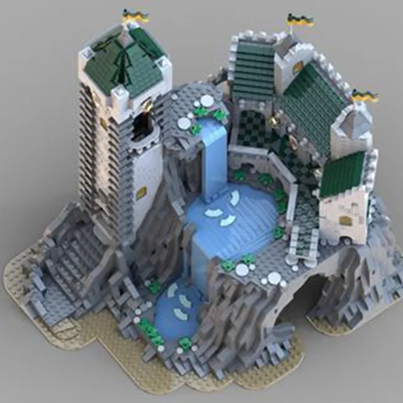 kinderen bakstenen kasteel middeleeuws speelgoed bouwstenen bakstenen ridders kasteel serie moc architectuur voor kinderen set compatibele toren