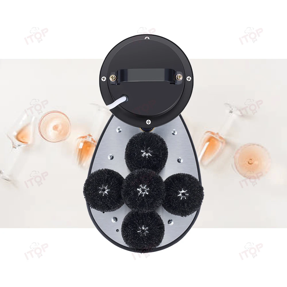 ITOP 컵 세탁기 전기 안경 청소 브러시, 유리 방수 상업용 컵 와셔, 와인 우유 커피 컵