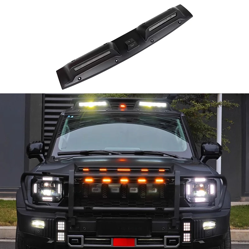 

Fit for JETOUR Traveler 2023-2024 LED High-brightness Lamp Beads Spotlight Roof Searchlight Off-road Modification Accessories