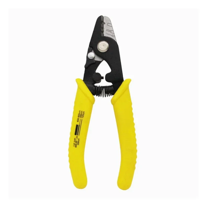 2026/High Quality Fiber Stripping Pliers F11301T Tri-Hole Fiber Optic Stripper Miller Wire Stripper for FTTH and Network Use