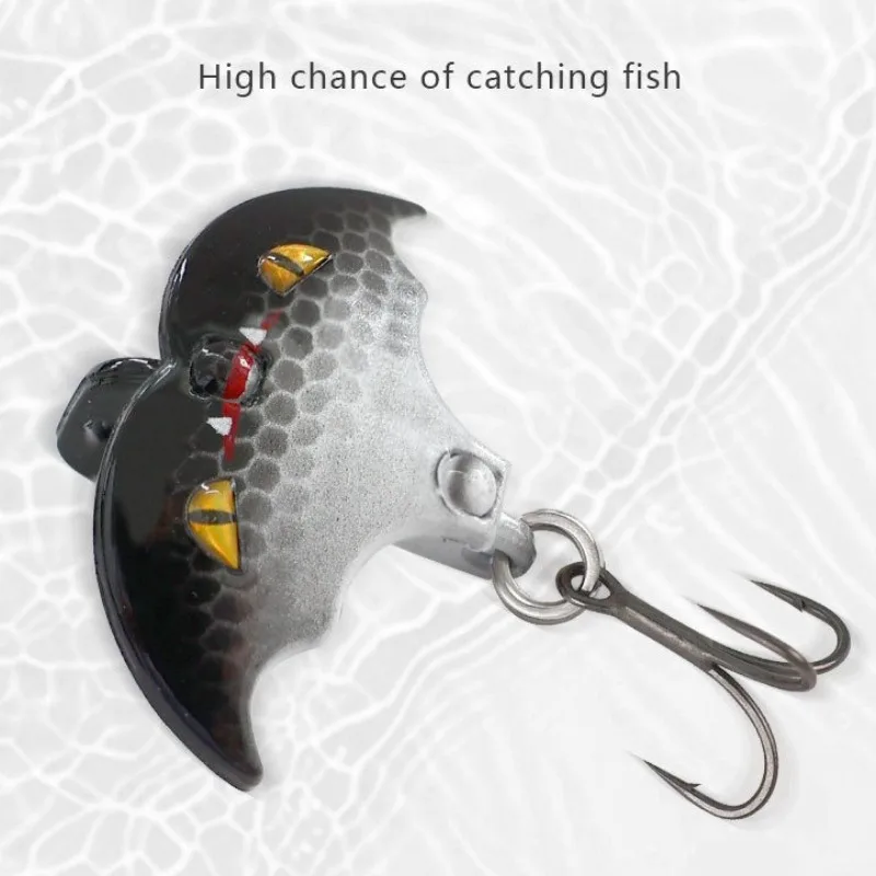 جديد صب بعيد VIB إغراء 4 سنتيمتر/10 جرام الخفافيش شكل غرق الطعوم باس المعادن الترتر تهزهز الطعوم الاهتزاز جثم بايك الصيد السحر Pesca