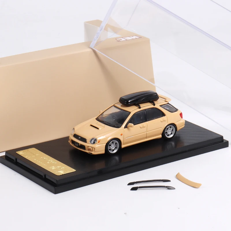 Furuya1:64 WRX STI GD 7th generation Desert yellow limited999 Model car