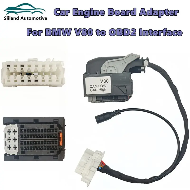 For BMW V80 Engine Computer Board Adapter Cable For BMW Engine Computer V80 to OBD2 Interface Cable 1 PCS Replacement Parts