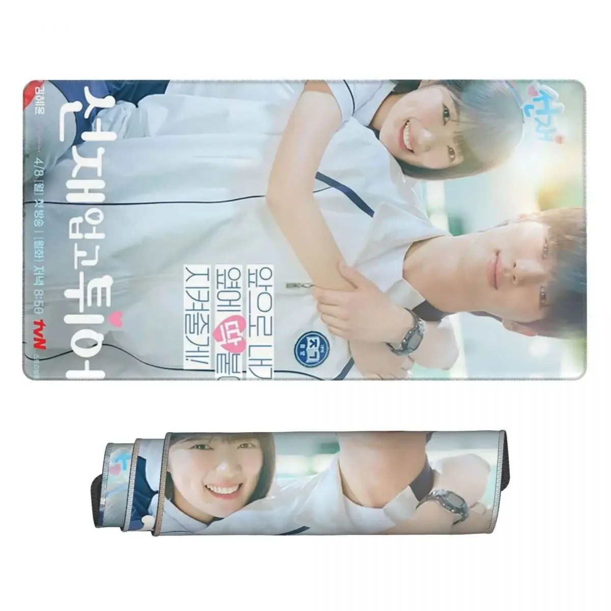 Large Mouse Pad Lovely Runner Kdrama Poster Gamer PC Laptop Mats Keyboard Carpet Computer Gaming Office Accessories Desk Mat