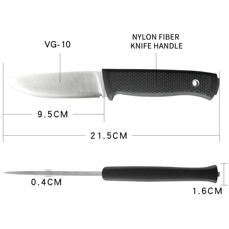 F1 Fixed Blade Bushcraft Knife VG-10 Blade Handle Edc Known as The Hunter Eye and One of The Best Survival Knives In The World