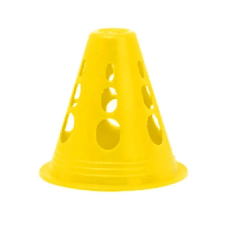 

652F 10Pcs Skating Marker Cones Training Cones Colourful Windproof Training Agility Marker Cones for Roller Skating Practice