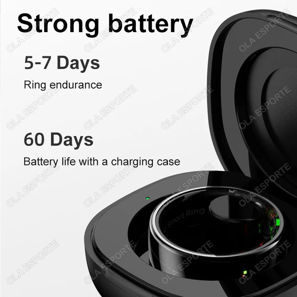 Smart Ring Temperature Monitor Electronic Smartring 5ATM Waterproof Sports Fitness Tracker Sleep Tracker Rings For Women Men New