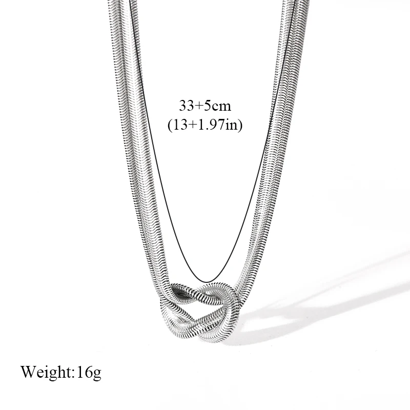 GANPUP 316l Edelstahl Metall Kurze Kette Choker Halskette für Frauen Modisches Collier Wasserdichte Halskette Schmuck Damengeschenk – Detail 8