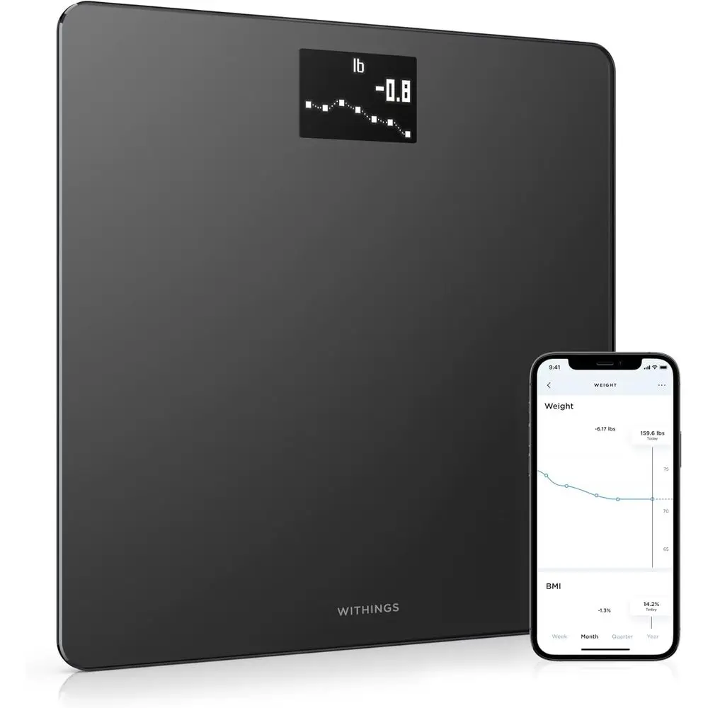 

Smart Scale with Automatic App Sync, BMI, Multi-User Support, and Pregnancy & Baby Care Features