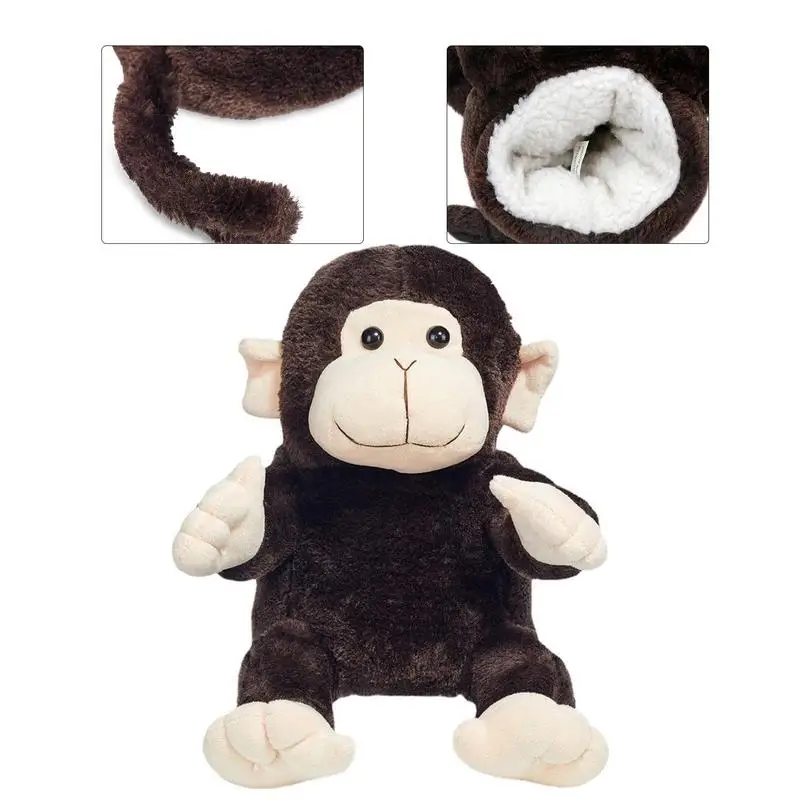 Golf Club Head Covers Plush Monkey Shape Golf Driver Head Cover Wedge Iron Protective Headcover Golf Club Head Covers For Driver