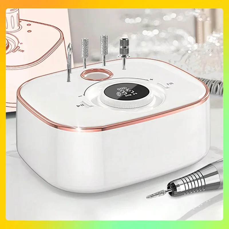 

Low Noise Electric Manicure Drill Nails Accessories And Tools 35000RPM Nail Sander Set Mill For Manicure With LED Display