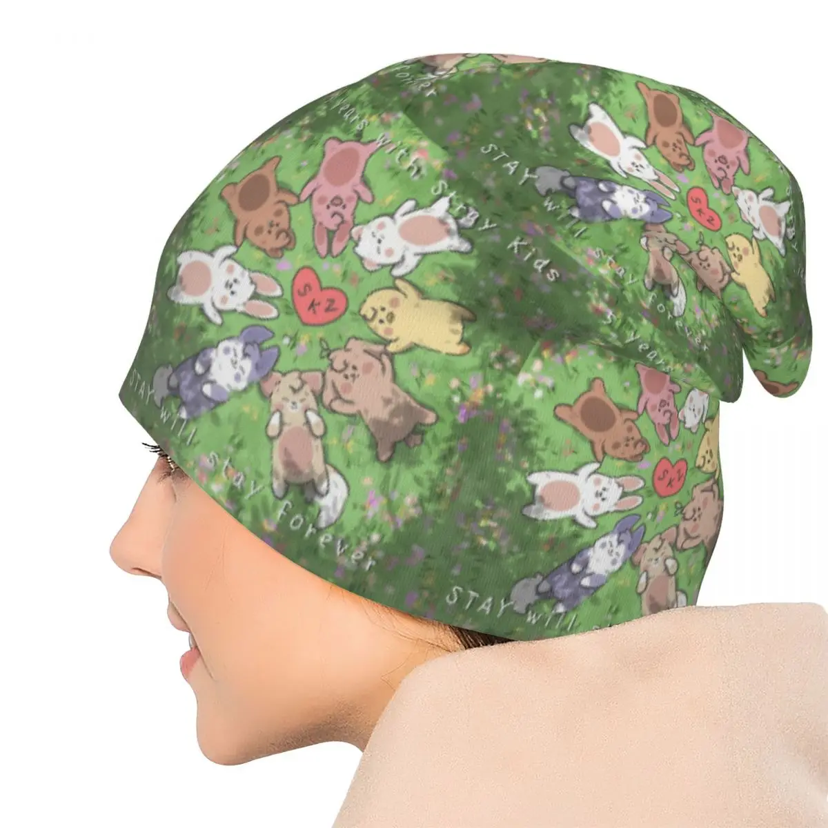 Skz 5th الذكرى للجنسين الكبار بيني قبعات محبوك بونيه قبعة دافئة الهيب هوب الخريف الشتاء في الهواء الطلق Skullies القبعات