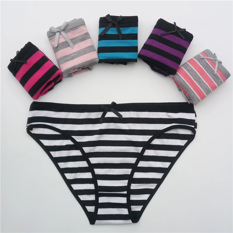 Women\'s cotton panties Girl Briefs Ms. cotton underwear bikini underwear sexy Ladies Briefs Free shipping 5 Pcs/set