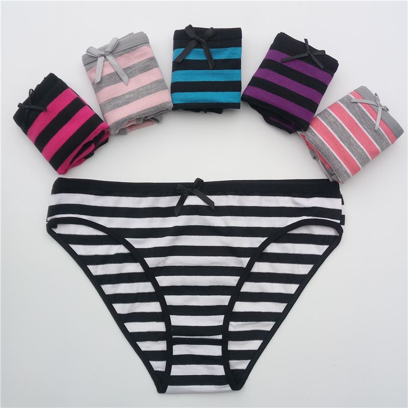  Women's cotton panties Girl Briefs Ms. cotton underwear bikini underwear sexy Ladies Briefs Free shipping 5 Pcs/set 