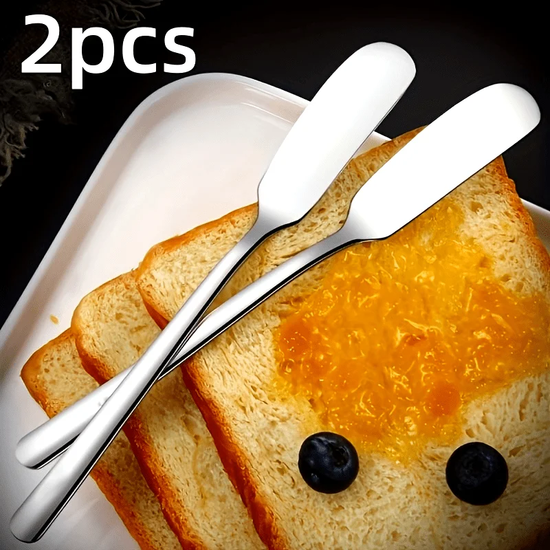 Stainless Steel Butter Spreader Knife, Multipurpose Jam Cream Cheese Spread Knife Breakfast Kitchen Utensil