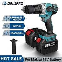 Drillpro 21V Brushless Electric Impact Drill 1/2\