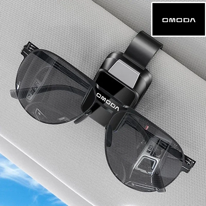 Car Interior Sun Visor Carbon‑Fiber Sunglass Eyeglasses Clip Holder For Chery Jaecoo J8 Omoda C5 Tiggo7 Tiggo8 Pro Storage Auto