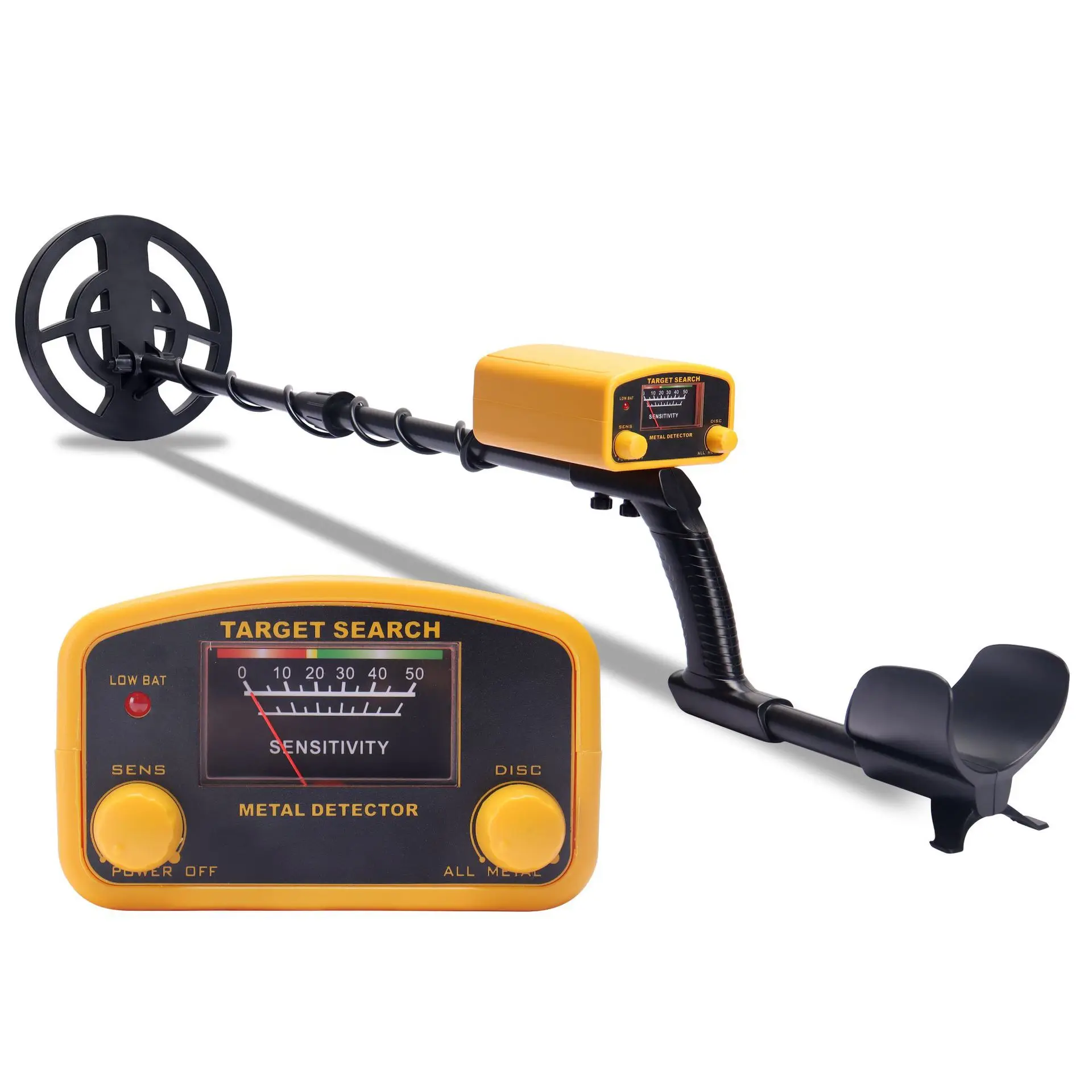 

GT6500 Новый водонепроницаемый диск обнаружения Режим механической указки Подземный металлический режим Регулировка длины детектора