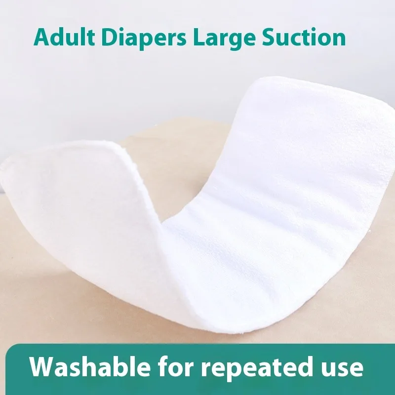 

Washable Adult Cloth Diaper Plus Size Long Suction Diaper Pad Incontinence Cloth Diaper Elderly Bedwetting Patient Urine Leakage