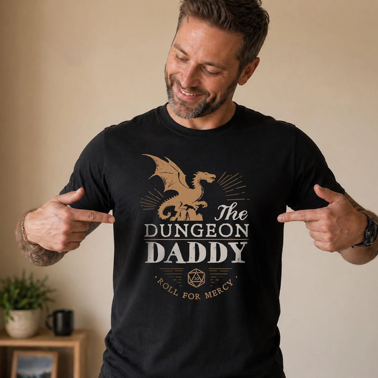 The Dungeon Daddy Roll for Mercy Japanese Anime Lover Vintage Special Unisex T-shirt,  Manga Graphic Shirt Short sleeve Gift Tee