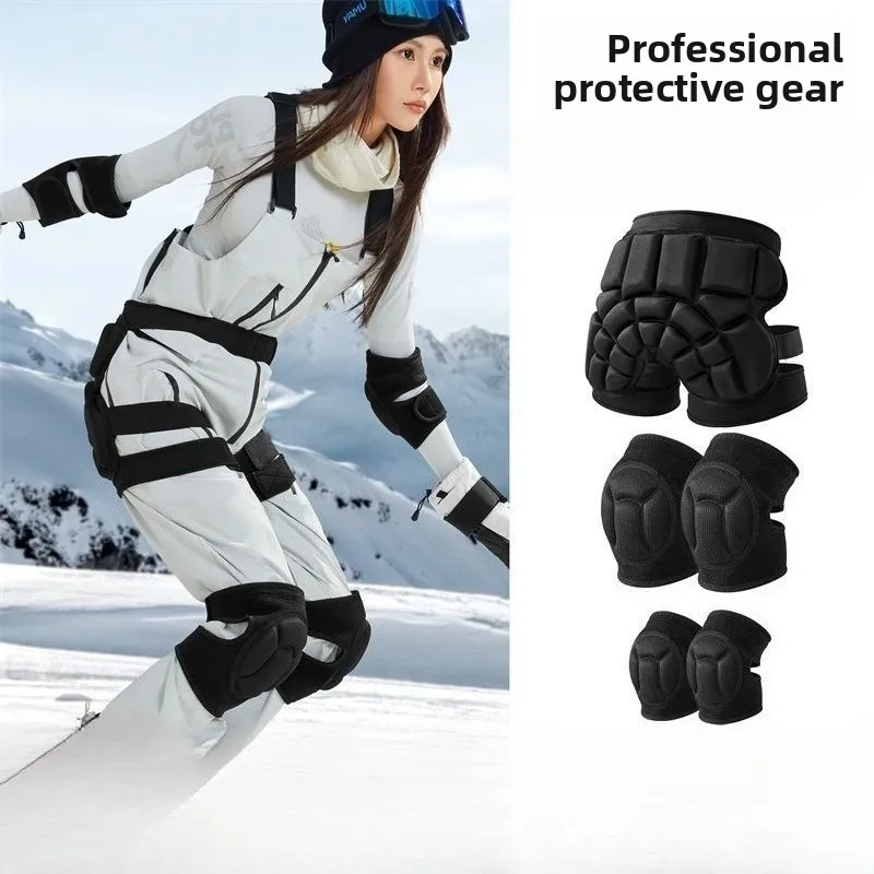 

Подлинная лыжная одежда для взрослых, профессиональная подкладка для ягодиц, утолщенное зимнее спортивное оборудование, комплект защитного снаряжения для лыж с защитой от падения