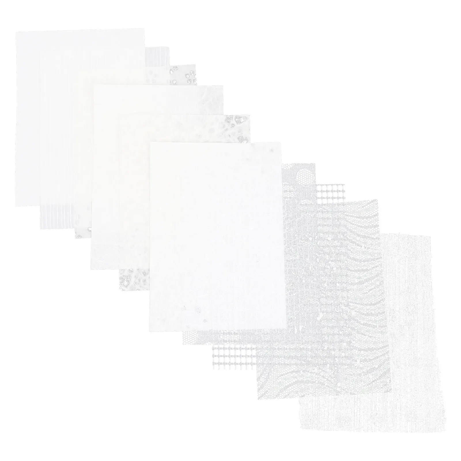 10 Blatt Netzmaterial, Papier, A5, strukturiertes Sammelalbum, dekorativer Block, Tagebuch, Hintergrund, DIY, Origami-Verpackung, Geschenkboxen