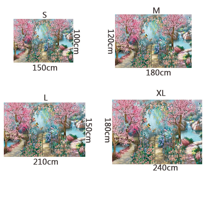 Spring Garden Scenic Theme Birthday Party Wedding Baby Shower Photography Vinyl Background Children Room Decor Supplies