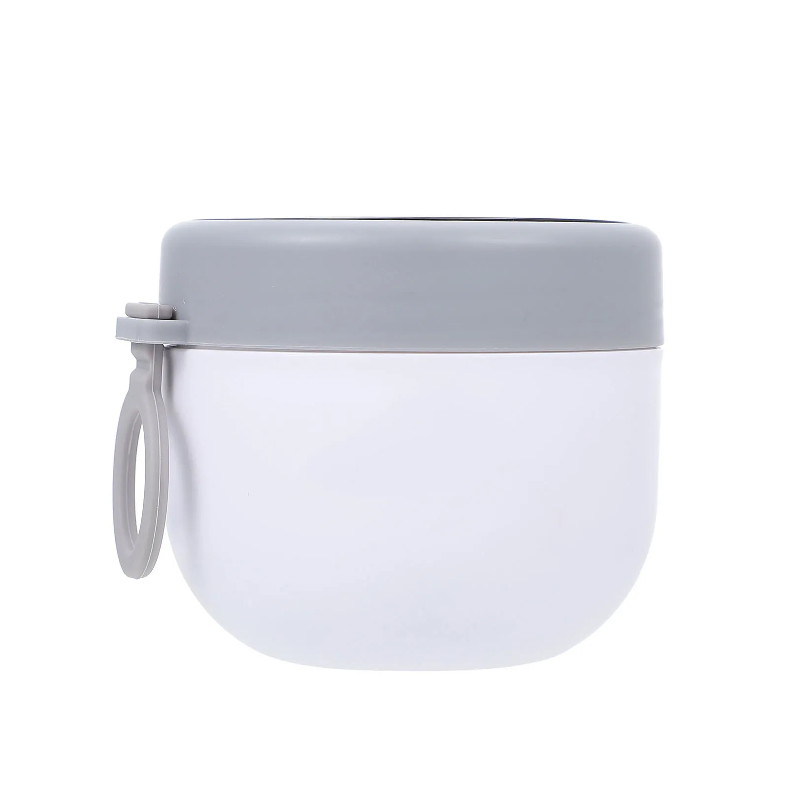 1Pcs Premium Portable Breakfast Cup Microwave-Safe Leak-Proof Soup Cereal Milk Cup with Dustproof Lid Spoon Comfort Grip Handle