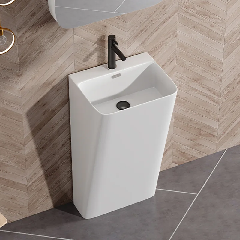 حوض غسيل عمود من نوع عمود الفندق، حوض غسيل منزلي، شرفة، فناء، حوض غسيل من نوع الأرضية الخارجية #3