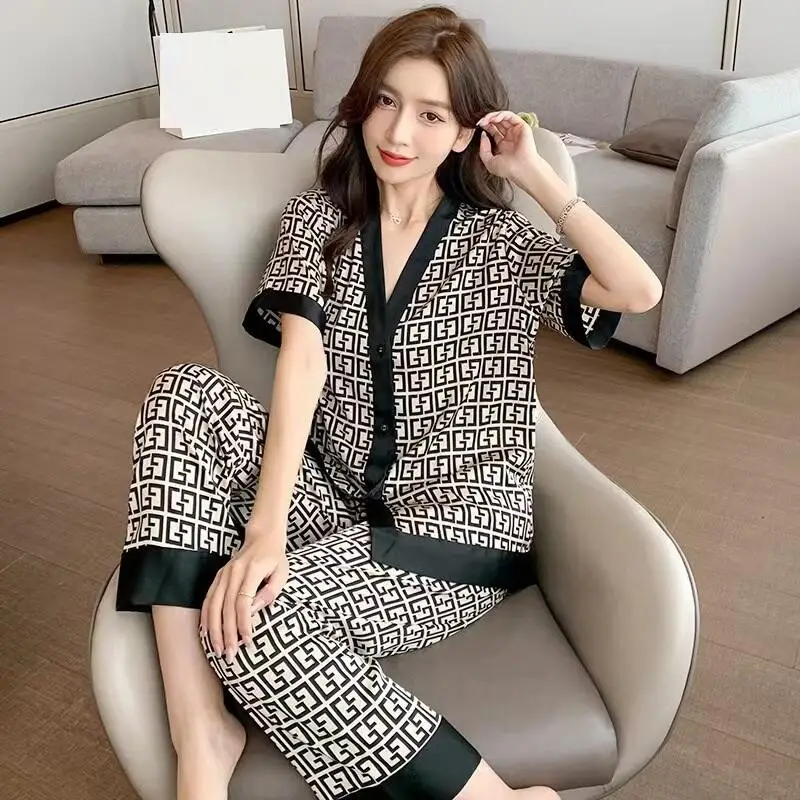 

Women's Clothing Pajamas T-Shirt Pants Four Seasons Hit Product New Product At Home Outdoors Keep Warm Comfortable Exquisite