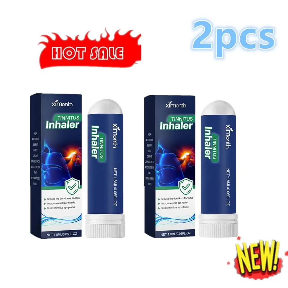 

2pcs Instant Tinnitus Relief Nasal Inhalers Treatment Relieve Tinnitus Itching Earache Ear Hard Hearing Treatment Health Care