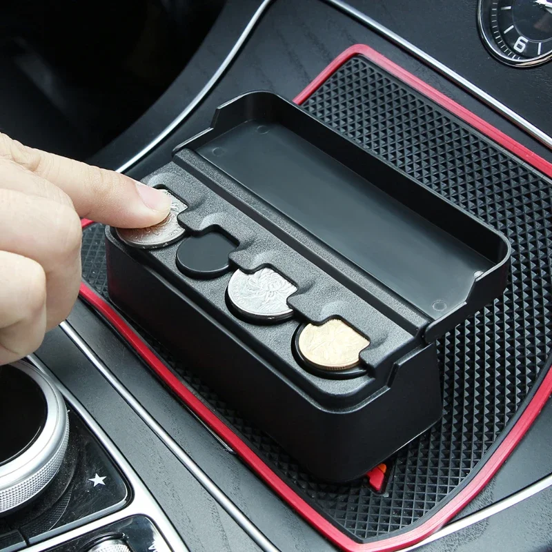 Car gift small storage box car coin box home car dual-purpose coin box storage box manufacturer