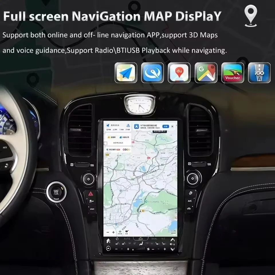 

Для Chrysler 300C 2013-2019: Android QLED экран, GPS, CarPlay, автомобильный мультимедийный видеоплеер, стерео, навигация, DSP, головное устройство