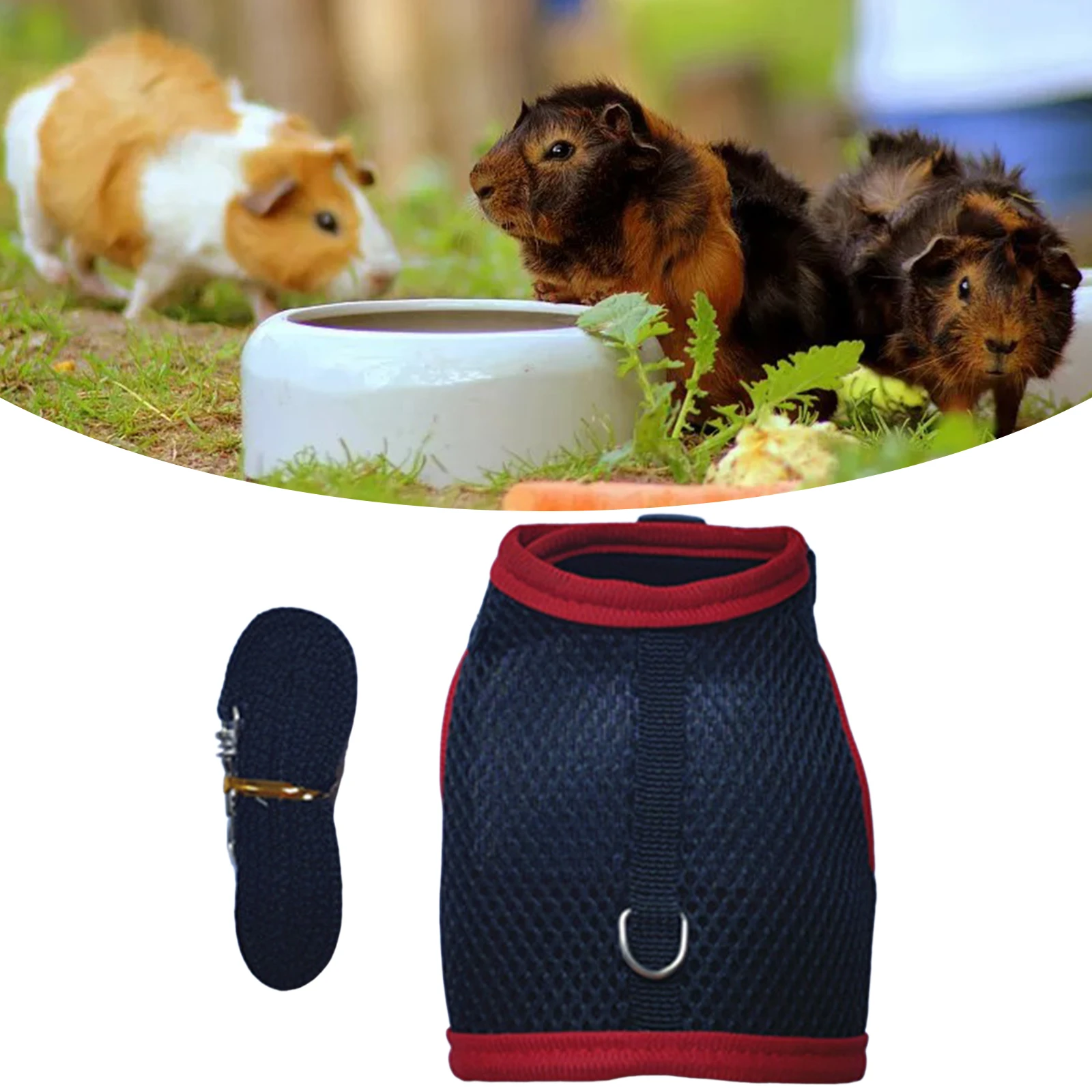 Pet Supplies Vest Harness Leash For Hamster Rabbit Squirrel Guinea Pig Ferrets Small Animal Harness Traction Rope Pet Suppliers