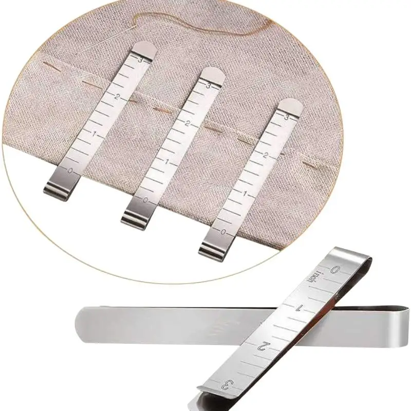 5 Stück Metall-Nähklemmen aus Zinklegierung für DIY-Kleidung, Nähen, Markieren, Quilten, Lineal-Werkzeug – Detail 7