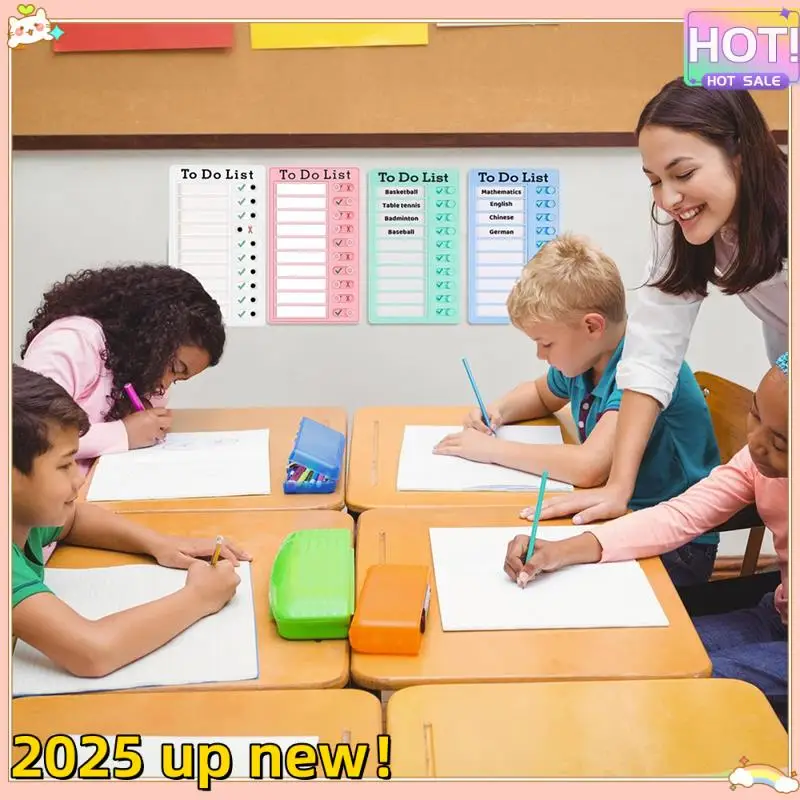 4Pcs To Do List Board Dry Erase Memo List Board Chore Chart RV List Board With 10 Dry Erase Paper