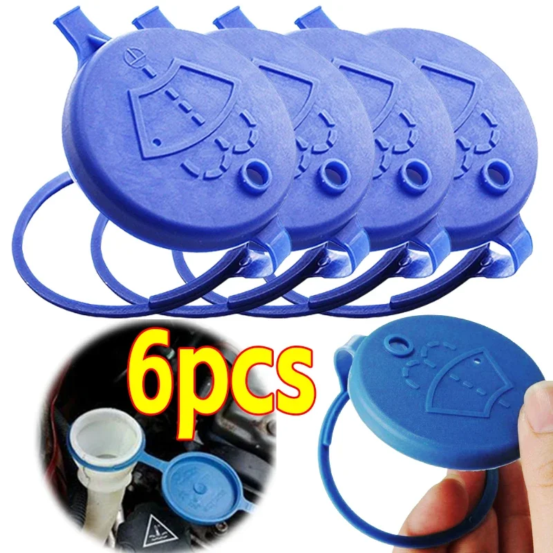 

1-6 шт., крышка резервуара для жидкости для омывателя лобового стекла автомобиля, крышка бака, крышка горшка для Ford Peugeot 208308 408, автомобильные аксессуары