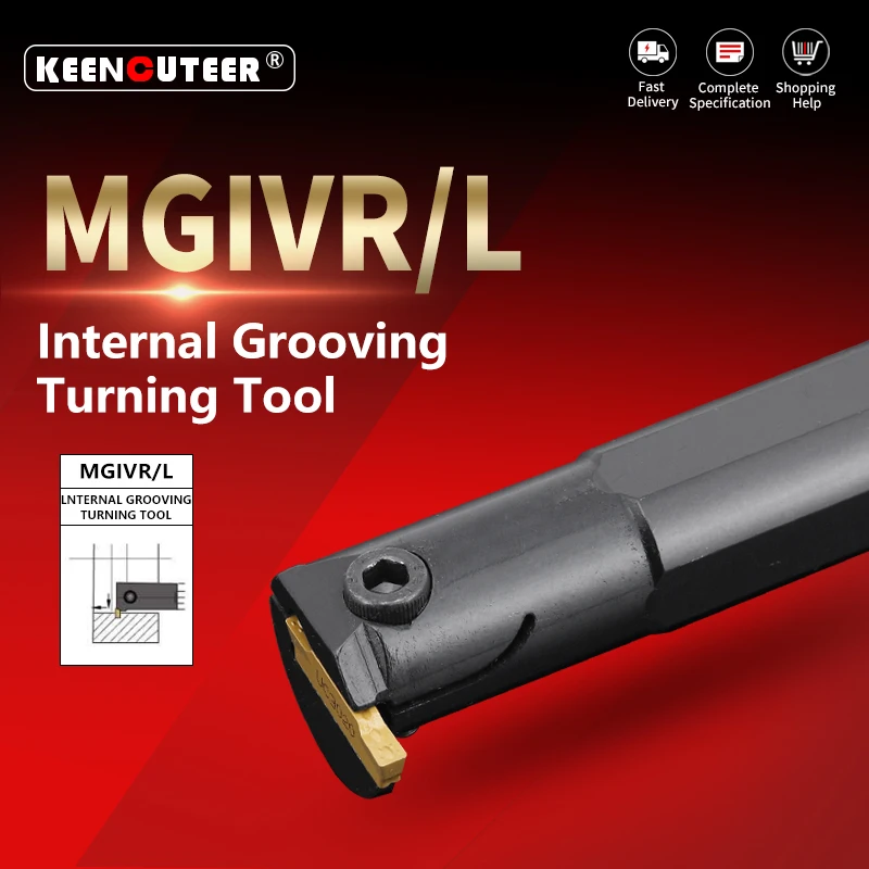 Mgivr L2023 Mgivr2520 Mgivr3125 Mgivr3732 Mgivl Titular Haste Reta Grooving Ferramenta de Torneamento Interno Ferramenta Torno Barra