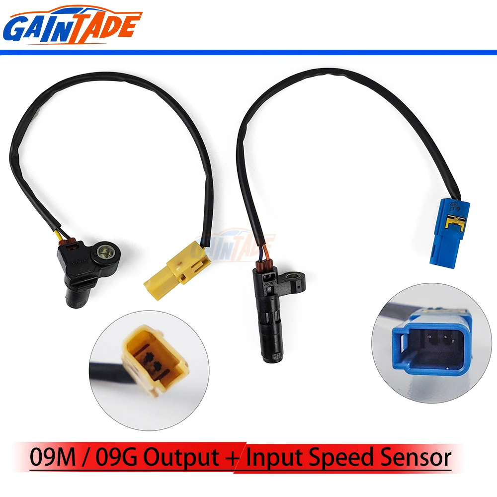 2 peças 09m 09g sensor de velocidade de entrada de saída para audi para volkswagen tiguan jetta golf beetle 09m 927321 B 09G 927321 B 09G 927 321 B
